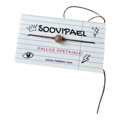 Soovipael õpetajale päikesekiviga 8mm