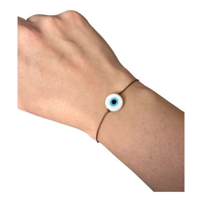 Käepael keraamilise EVIL EYE helmega 12mm